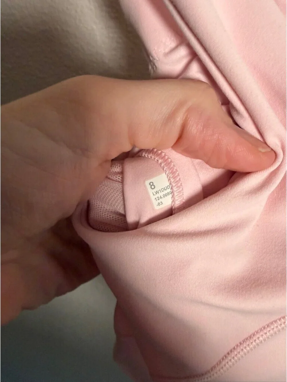 Lululemon Align Tank Top Size 8 Blush Pink Built In Bra Cropped Yoga